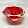 1960s Astonishing Red Ashtray or Vide Poche By Flavio Poli for Seguso