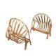 Children's rattan basket bed 1960