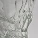 Sèvres crystal vase with rough glass pattern, 26 cm