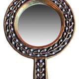Mithé Espelt polychrome ceramic mirror