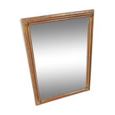 Miroir ancien cadre bois doré 81x59cm