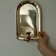 Single mid-century Swedish brass sconce