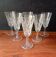 6 FLUTES champagne transparent glass vintage VMC Reims France