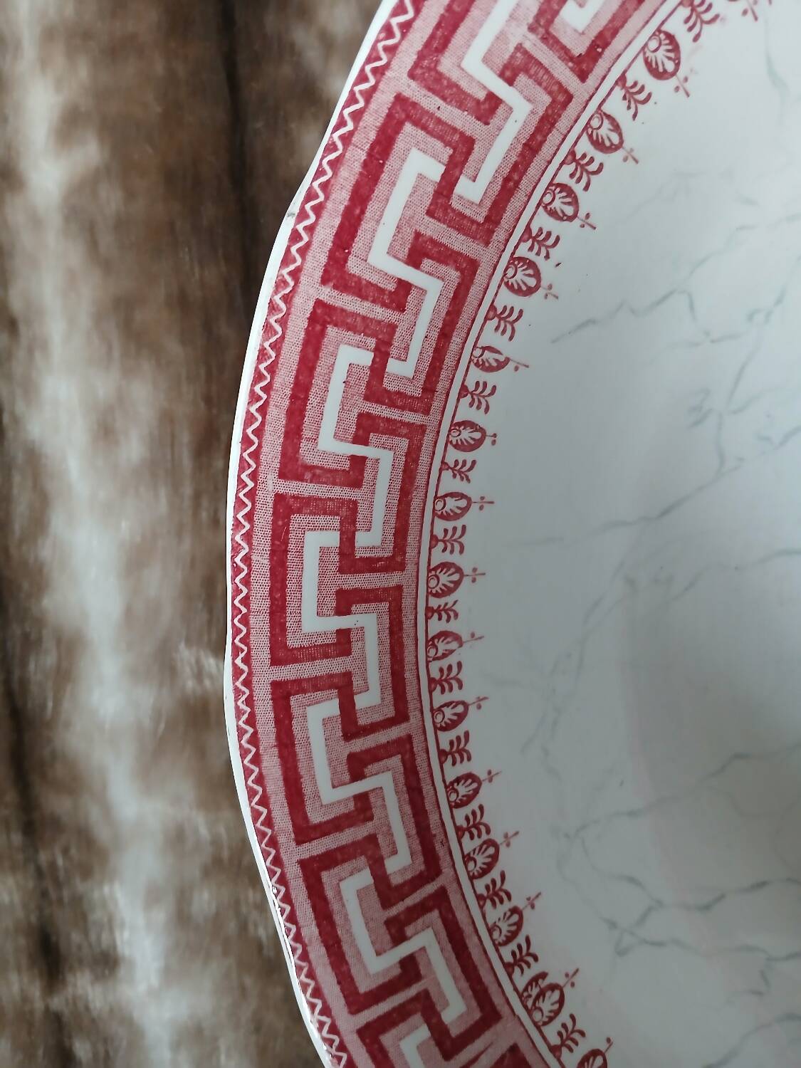 Large dish/old salad bowl Creil and Montereau