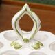 Moustiers earthenware egg service