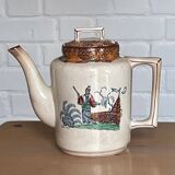 Old teapot with Asian decor K&G Luneville