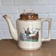 Old teapot with Asian decor K&G Luneville