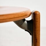 Beech dining set by Bruno Rey for Kusch & Co., Set of 7