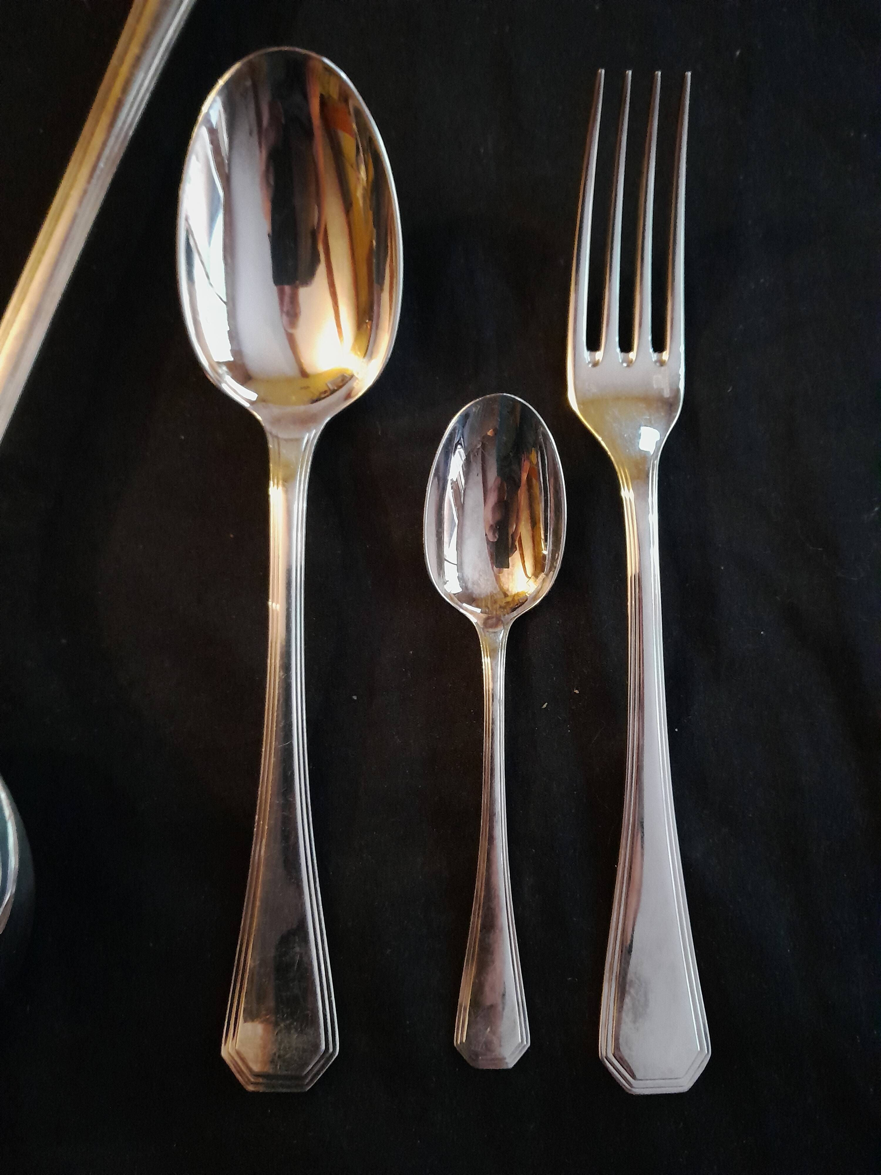 menagere 37 pieces christofle model art deco america