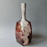 Blown glass bottle vase, Clichy glassworks