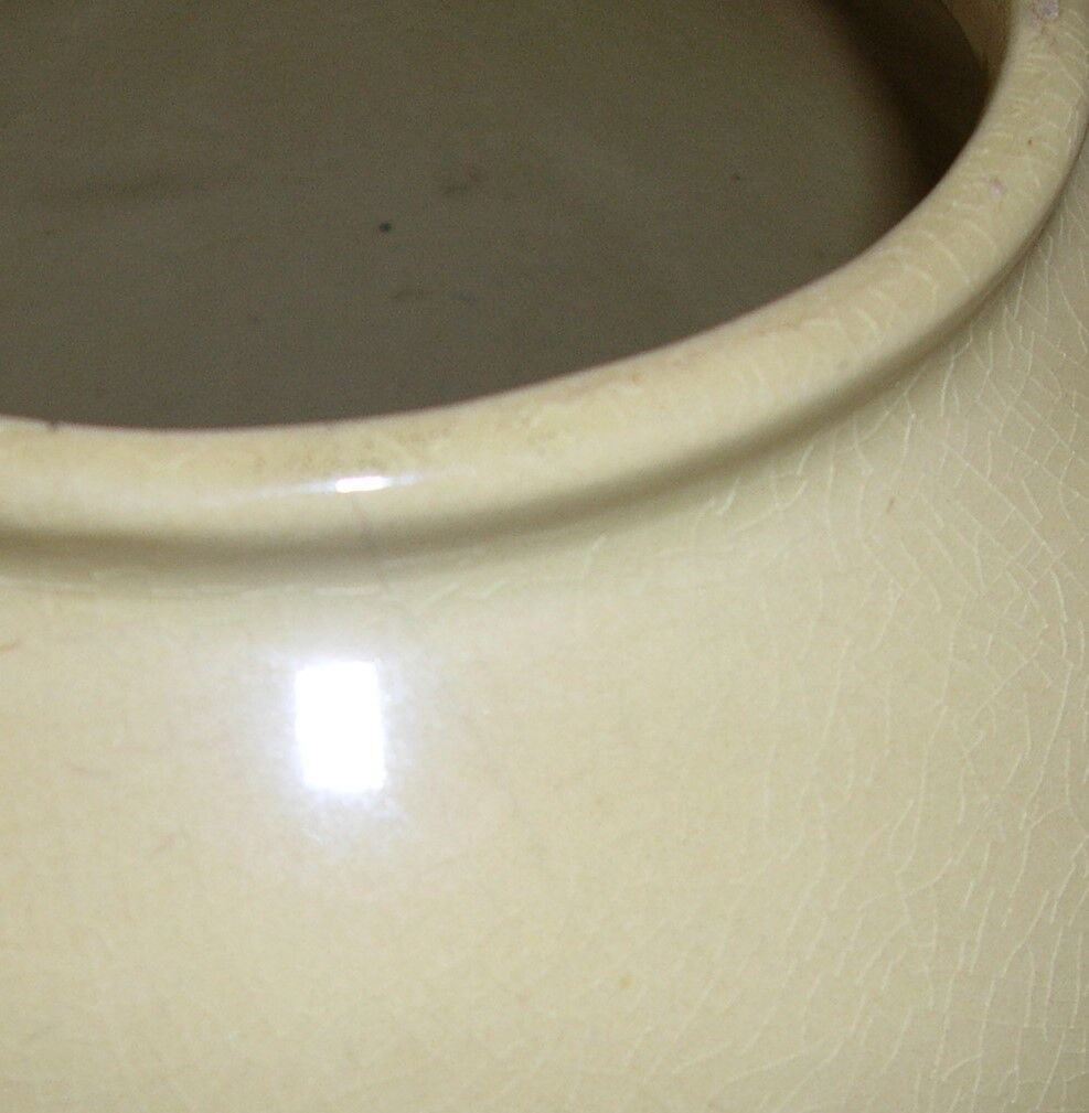 Old vase in lunéville earthenware, Galeries Lafayette, early 20th