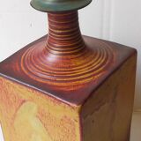 Vintage Scandinavian enamelled earth soliflore vase