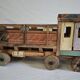 Indian tata truck handmade in polychrome wood