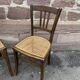 Pair of vintage peasant bistro chairs 1930