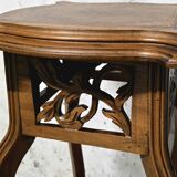 Art Nouveau High Walnut Stool - Jugendstil