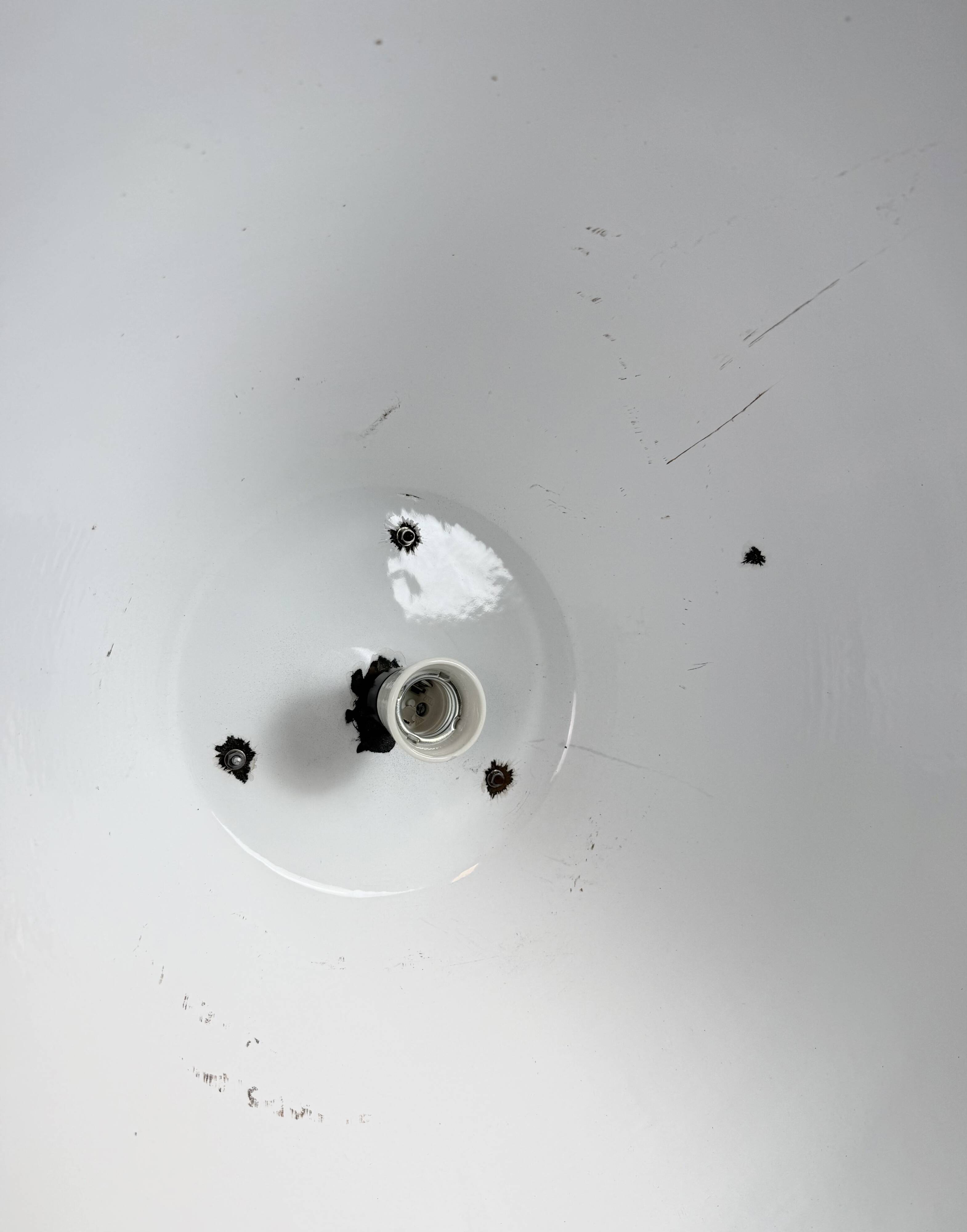 Large Black Industrial Factory Pendant Lamp from Elektrosvit, 1960s