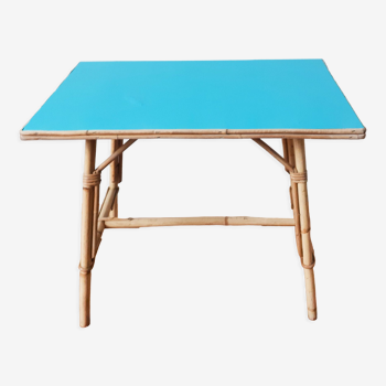 Rectangular rattan table for children , side table , desk