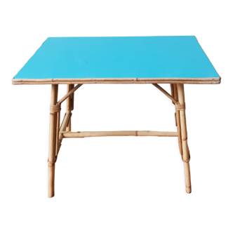 Table rectangulaire en rotin pour enfant ,  table d'appoint , bureau