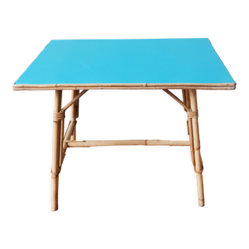 Table rectangulaire en rotin pour enfant ,  table d'appoint , bureau