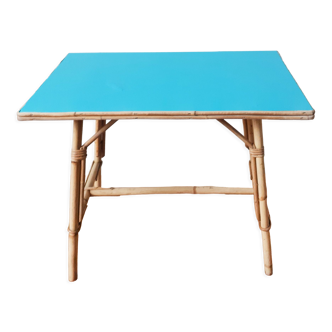 Rectangular rattan table for children , side table , desk