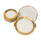 Service à dessert doré à l’or fin en porcelaine de Luxe Royal ADP