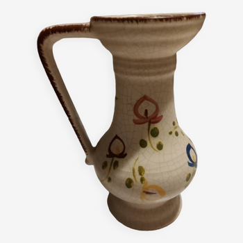 Pitcher in cracked stoneware Angèle model by Claude Paci