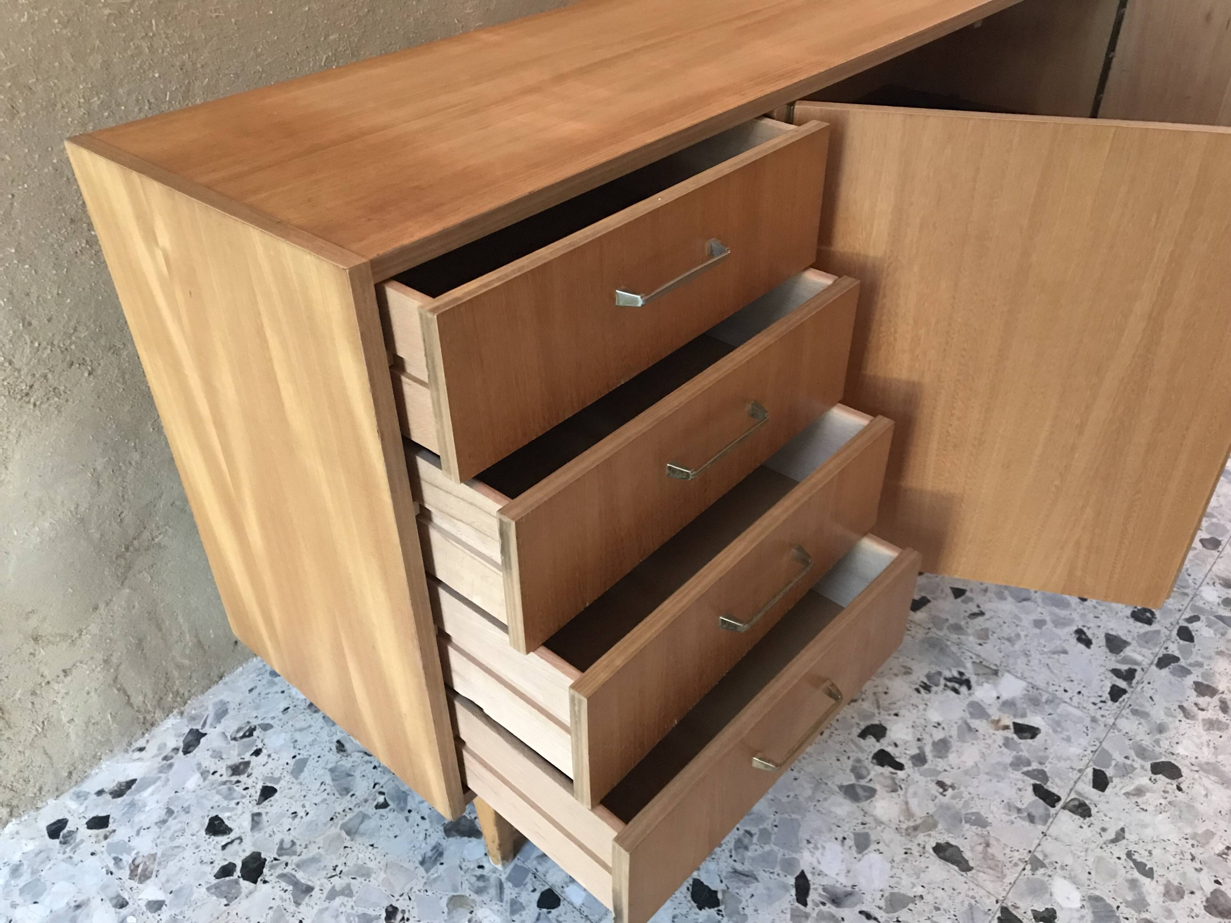 Vintage sideboard in light wood