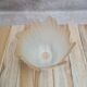 Vintage tulip lampshade in frosted glass.