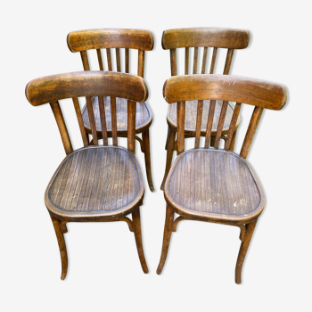 4 chaises de bistrot Baumann