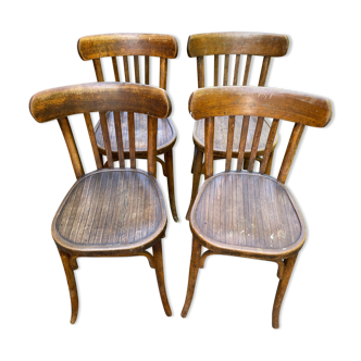 4 chaises de bistrot Baumann