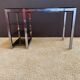 Metal and smoked glass desk
