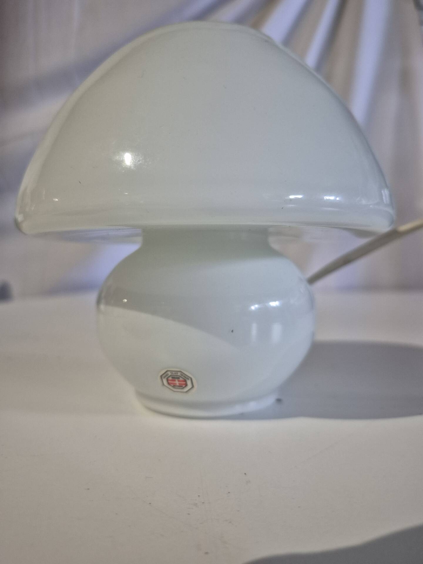 Small XS Odreco Dansk Glas Design mushroom glass lamp Denmark 13,5 cm