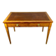 Louis XVI style desk in precious wood marquetry and gilded bronzes
