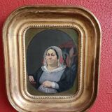 Peinture du xixème, portrait de femme