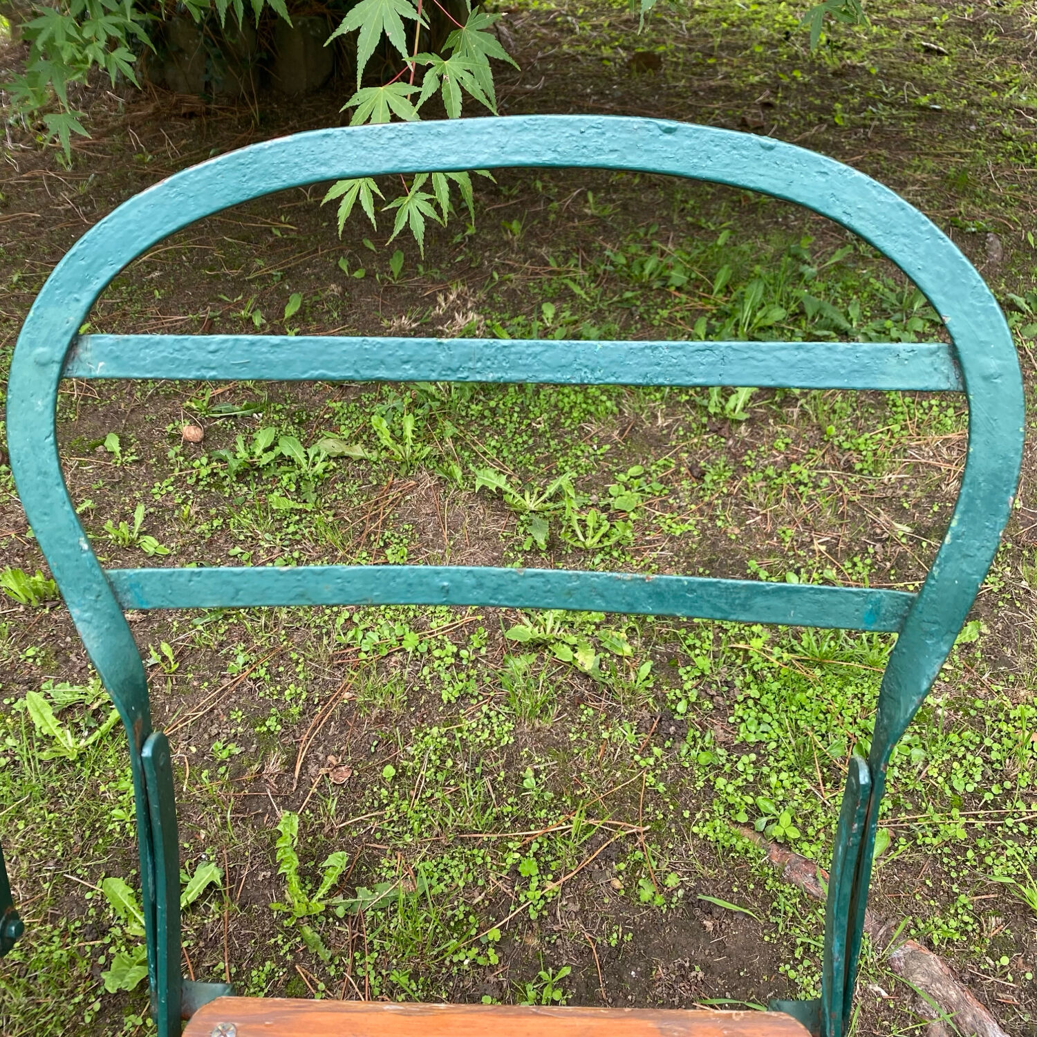 Old folding patio garden chairs