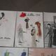 Lot de 5 publicités de mode, années 40