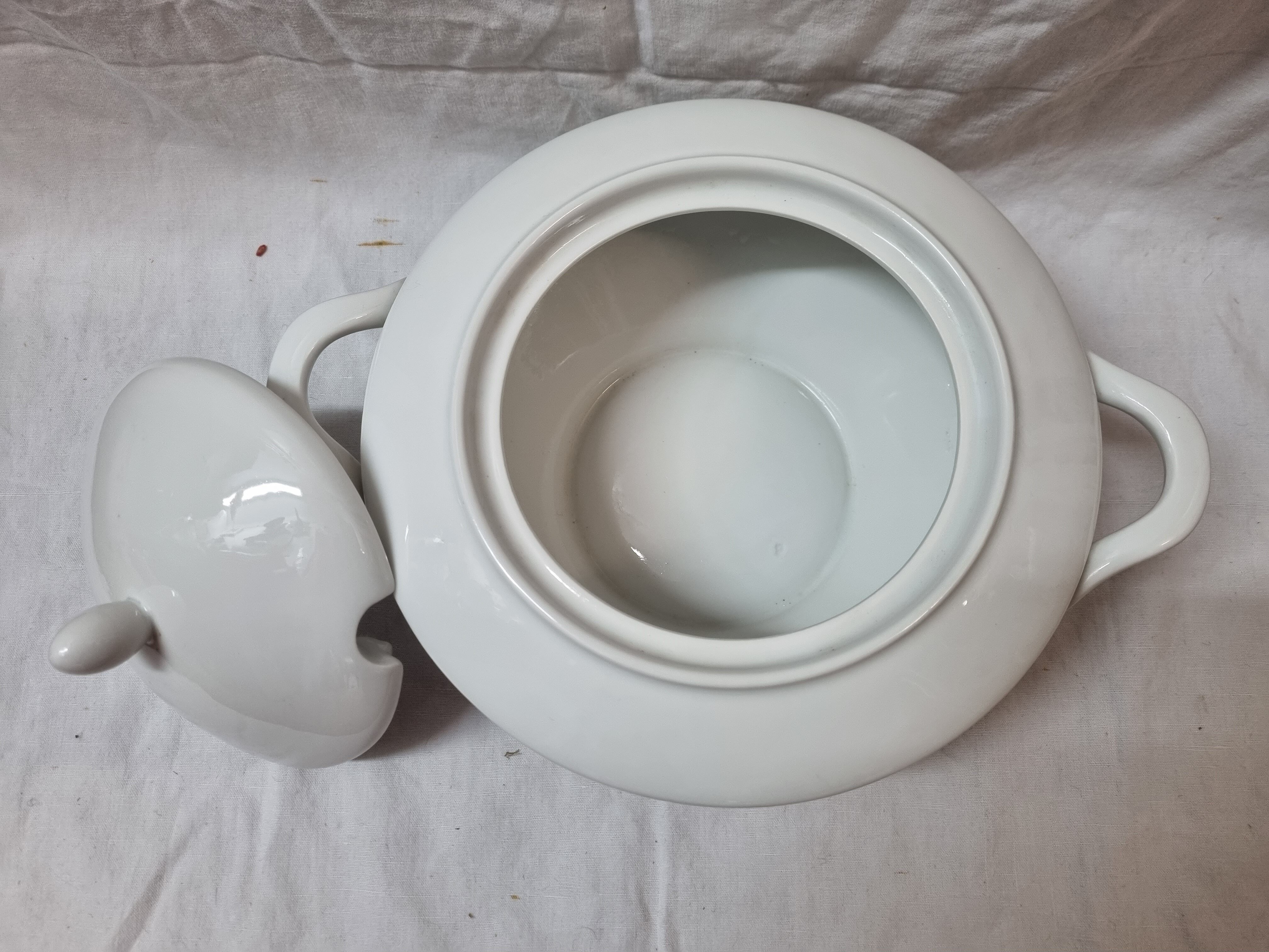 White porcelain tureen