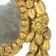 Small Antique Weathered Mirror Gilded Wood 19th Century
