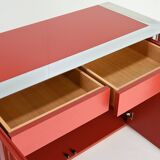 Antonello Mosca, Buffet For Cinova, Lacquer And Chrome, Italy C.1969