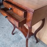 Work table - In mahogany and mahogany veneer - 19th century