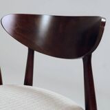 Dining chairs set of 6 heritage herringbone Beige linen