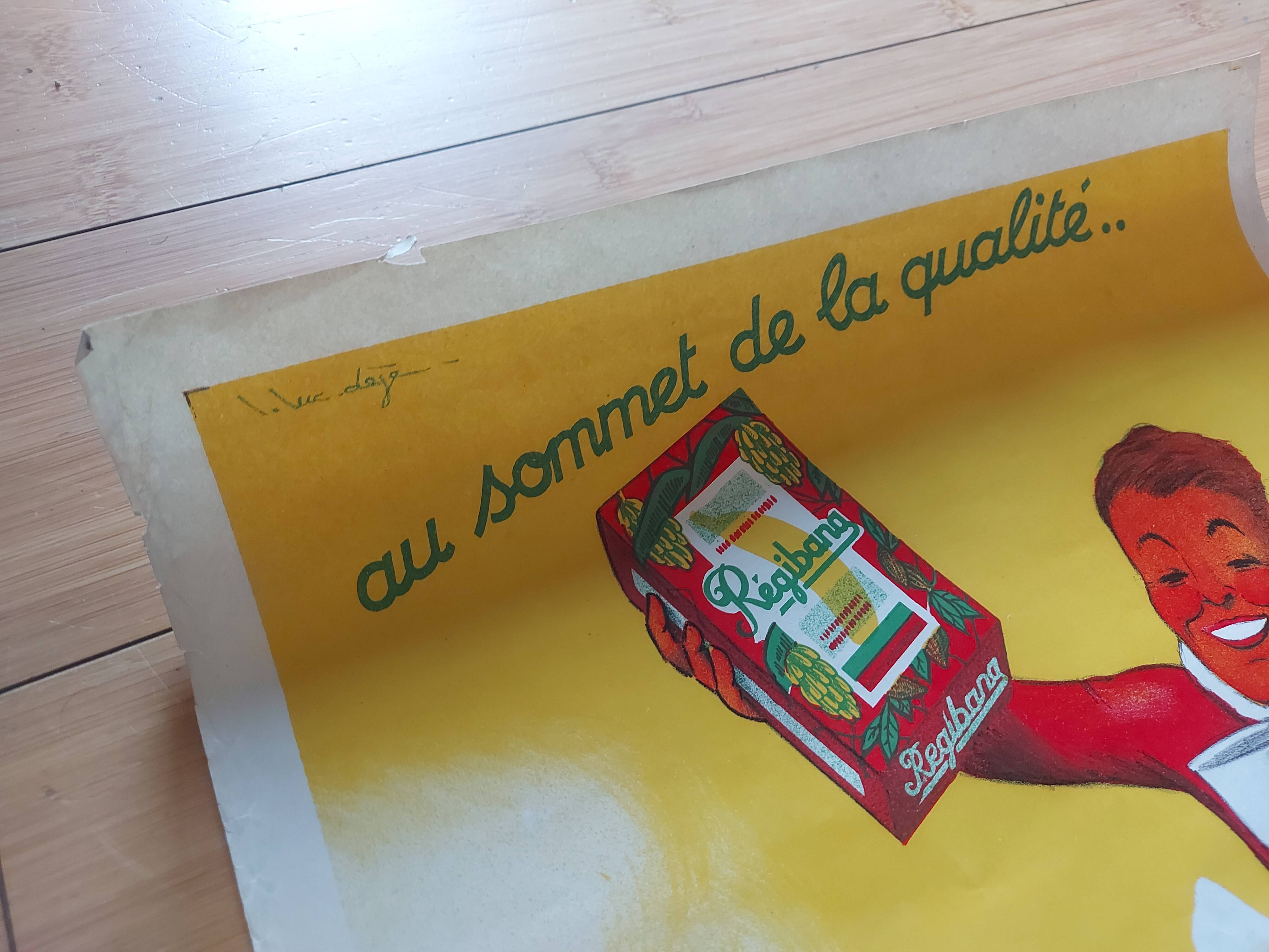 Lithographed poster chocolate Régibana