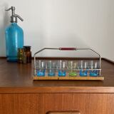 Vintage liqueur glasses and their display
