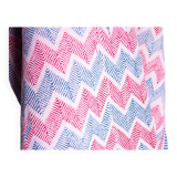 Vintage Kantha "Bengal Chevron" Blue and Red