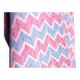Vintage kantha "Bengal Chevron" bleu et rouge
