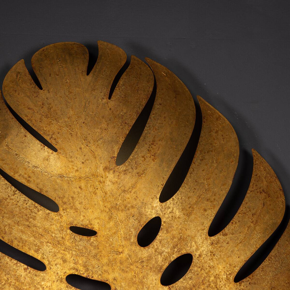 Wonderful 20thc spanish set of six leaf wall lights c.1970