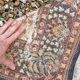 Tapis persan ispahan fait main scène chasse royale laine coton 160x110cm