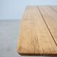 Solid oak dining table - 20th century French design