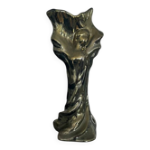 Eglomisé ceramic vase