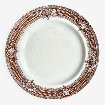 Large Terre de fer dish 1900 / Pexonne